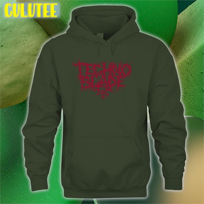 Technoblade Metal Font Hooded Sweatshirt Technoblade Merchandise