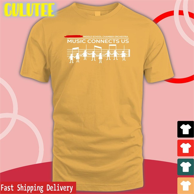 Threatening Music Notation Music Connects Us Original Unisex Black TShirts