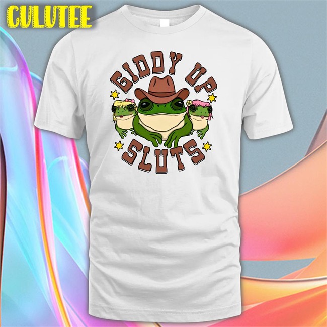 Giddy Up Sluts T Shirt White