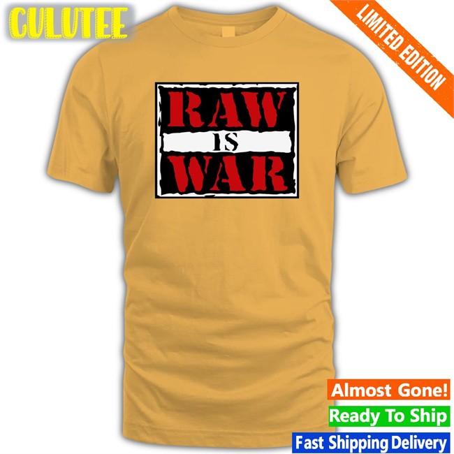 Raw Is War Unisex Tee Shirt White 90sWWE