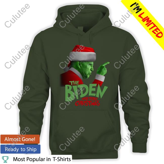 Grinch The Biden Who Stole Christmas Hoodie