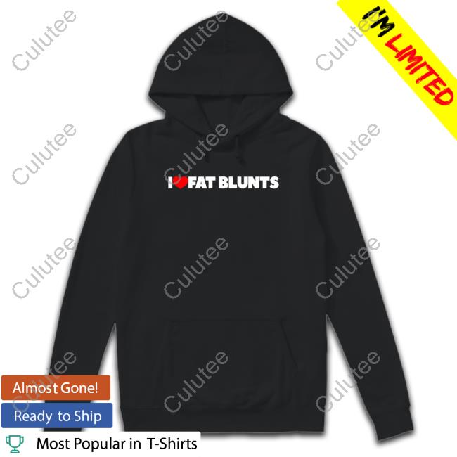 I Love Fat Blunts Zip Up Hooded Peachefe