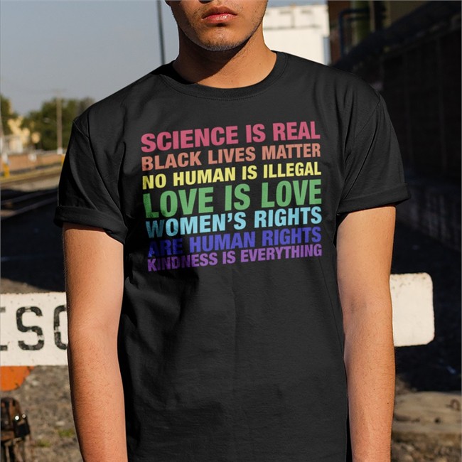 Tom Hanks Science Is Real Black Lives Matter No Human Is Illegal Love Shirts
