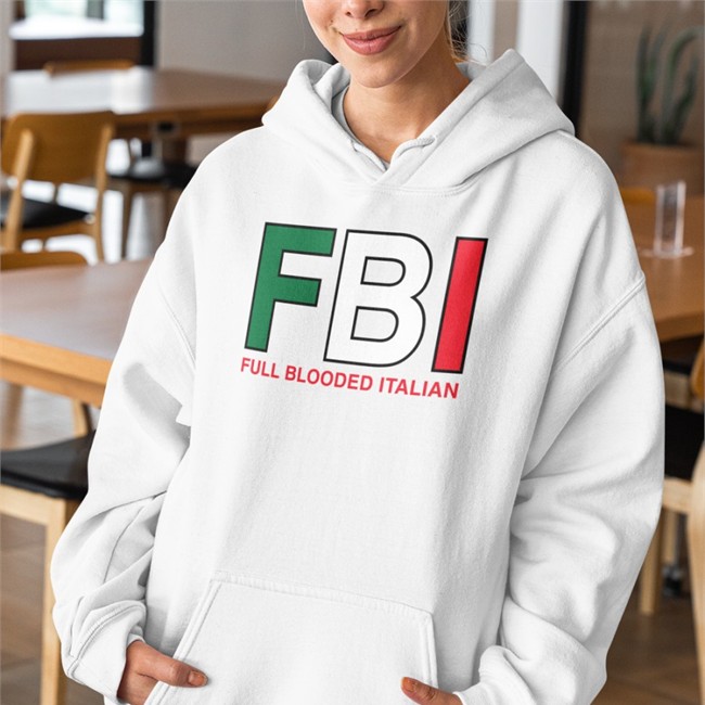 FBI Full Blooded Italian T Shirt White