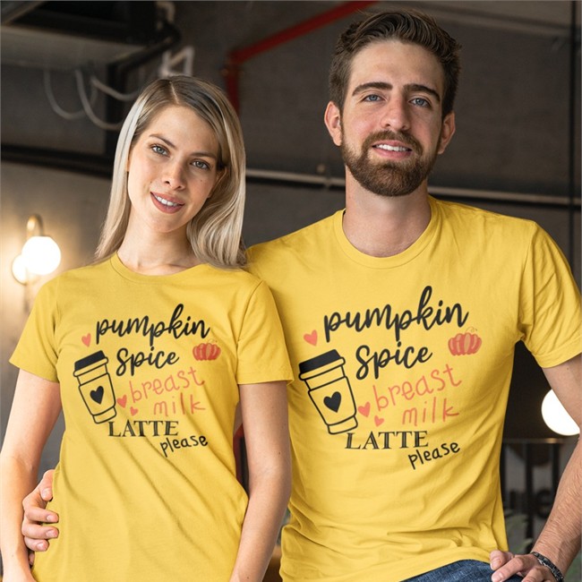 Shirts With Threatening Auras Disturbingshirt Pumpkin Spice Breast Milk Latte Please Shirt
