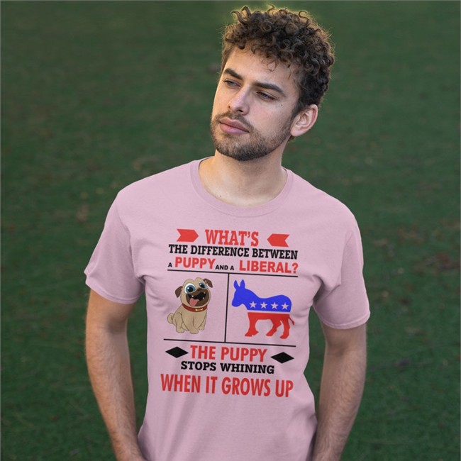 What's The Difference Between A Puppy And A Liberal Shirt Chronic1776