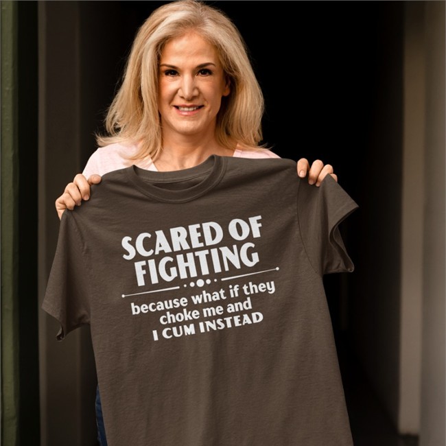 Scared Of Fighting Because What If They Choke Me And I Cum Instead Tank Top Bloodyfaster