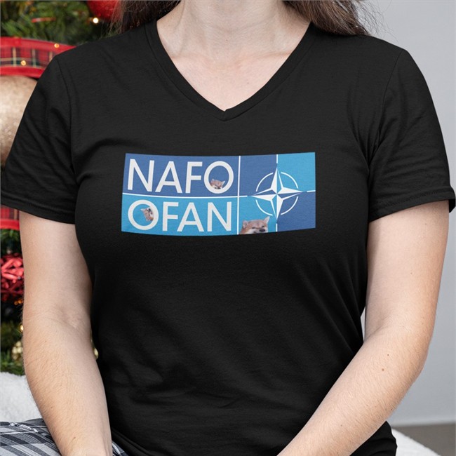 Saint Javelin Merch Fellas NAFO OFAN Insignia Adult Tees White Gabrielius Landsbergis