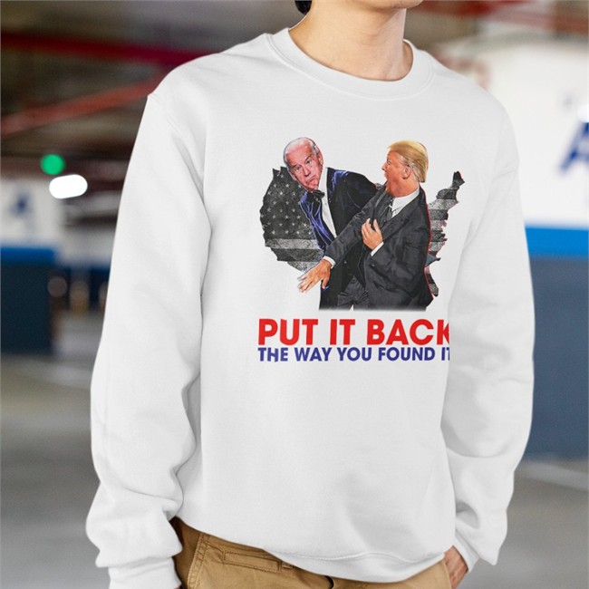 Put It Back The Way You Found It Trump And Biden Tee Shirt Zack Morris