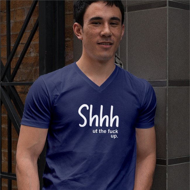 Shhhut The Fuck Up Tank Top Weird Thrift Store Shirts Black