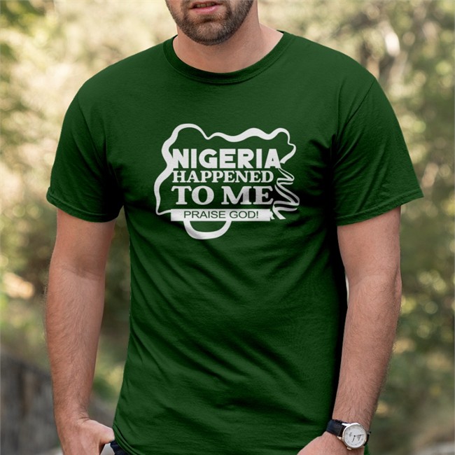 TalbaWaju Nigeria Happened To Me Praise Godi T Shirt Green TahirTalba