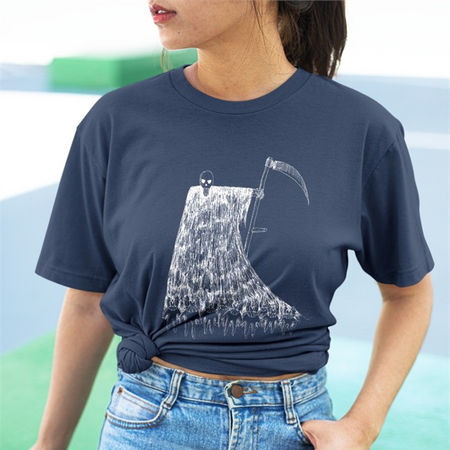 Radiohead Merch Grim Reaper V Neck T Shirt Stanley Donwood