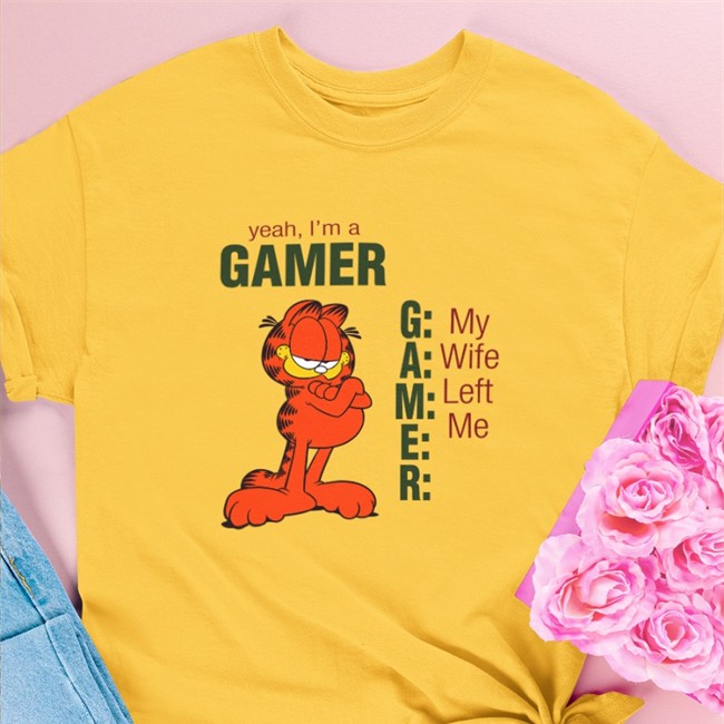 Yeah I'm A Gamer My Wife Left Me T Shirt