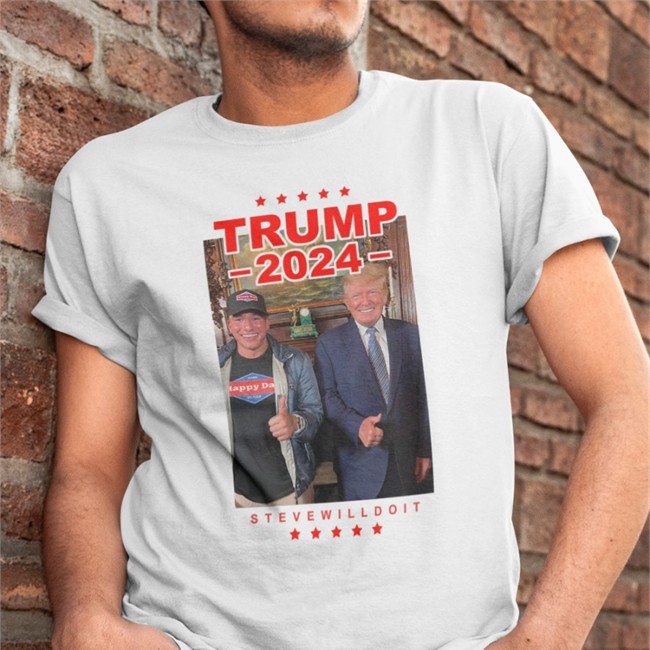 Michael Grier Steve Will Do It Trump 2024 Tee Shirt Full Send Merch Doogs