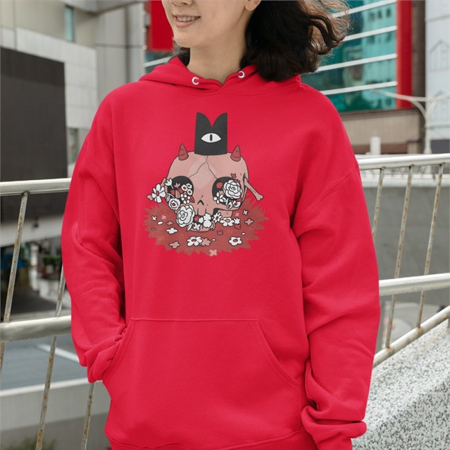 Cult Of The Lamb Merch Cult Of The Lamb Floral Skull Shirt Devolver Digital Store