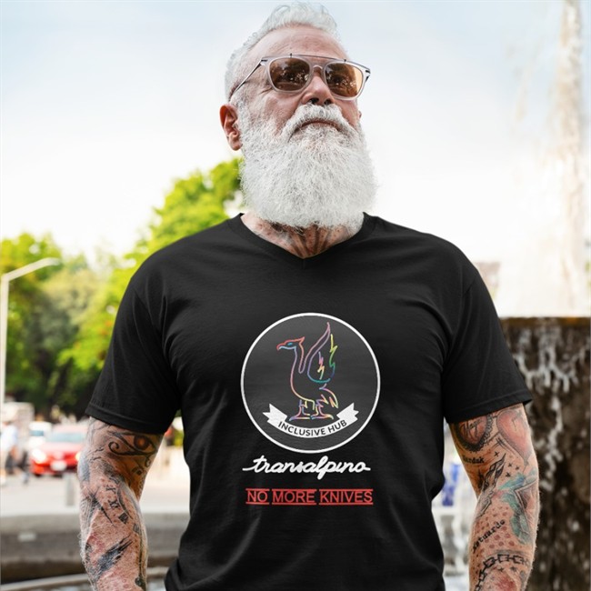 The Inclusive Hub Transalpino No More Knives Edition Limited Sweatshirt Black Liamstarkey84