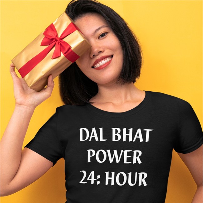 Funny Dal Bhat Power 24 Hour Shirt Gordonramashray