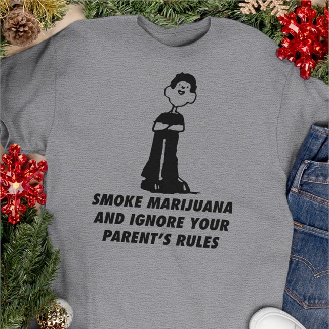 Goodshirts Merch Smoke Marijuana And Ignore Your Parent's Rules Tank Top Shirts That Go Hard