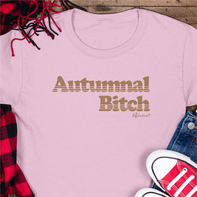 Reductress Shop Merch Autumnal Bitch Classic Sweatshirt White Reductress