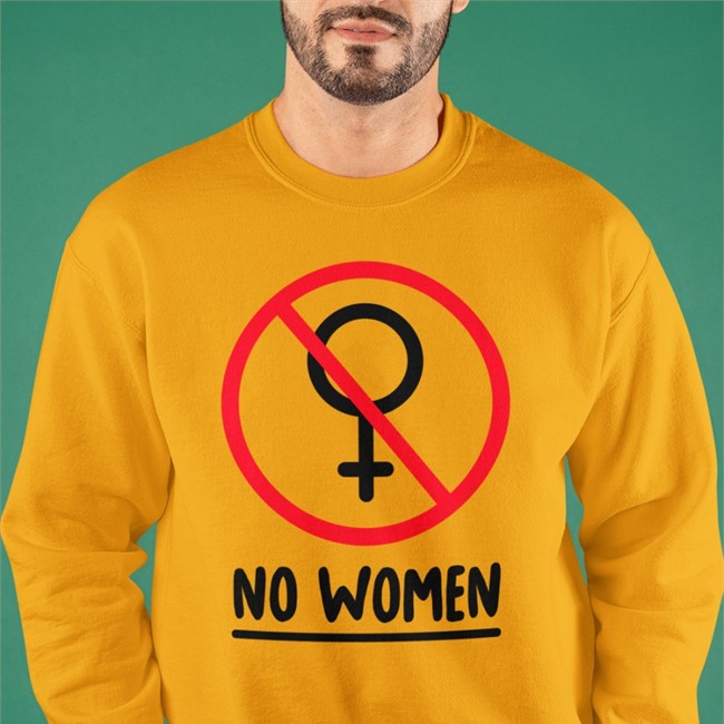 No Women T Shirt Boople Art