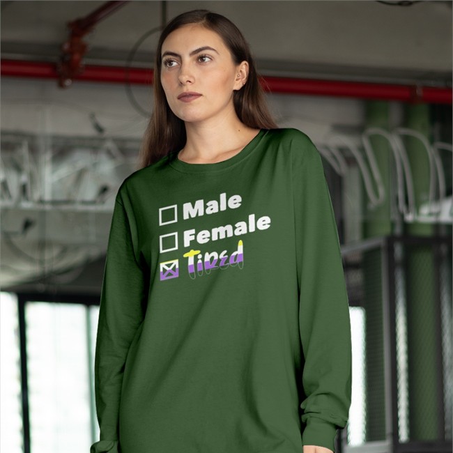 Male Female Tired Hooded Sweatshirt Mamunches