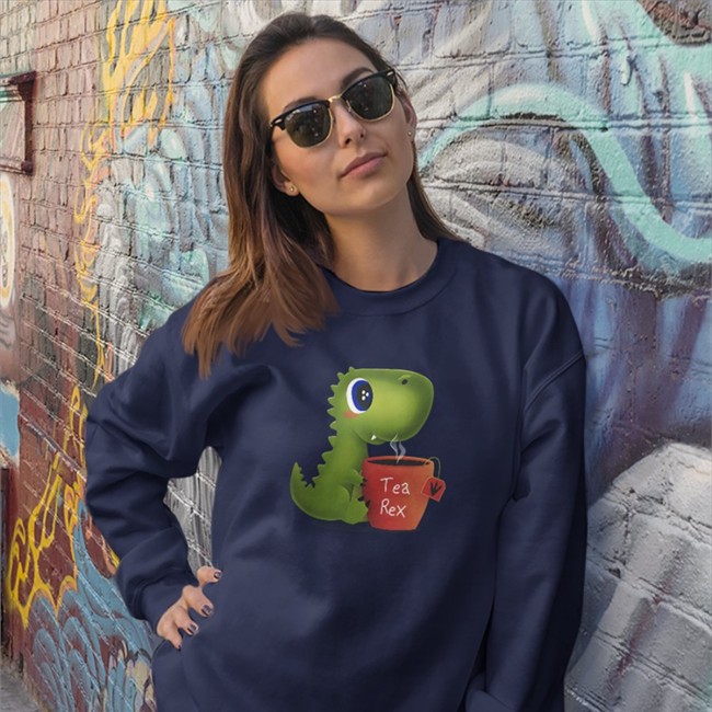 Tea Rex Shirt Qwertee