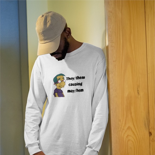 Milhouse Van Houten The Simpsons They Them Causing May Hem Hoodie Good Small Horce