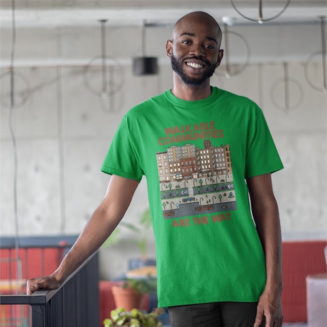 Nathan Allebach Merch Walkable Communities Are The Way Shirt