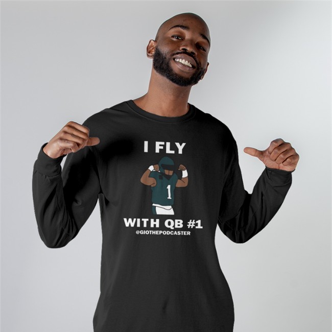 Bonfire Shop I Fly With Qb 1 Tee Shirt The Giovanni Show Podcast