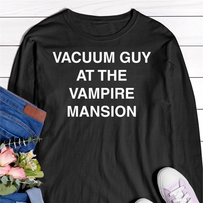 Vacuum Guy At The Vampire Mansion T Shirt Mcr Mcrtacoma