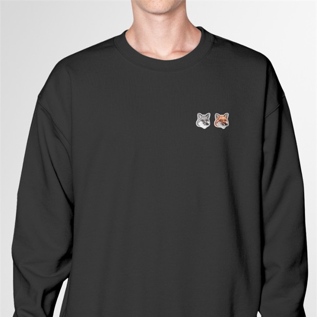 Lee Je-No Double Fox Head Patch Classic T-Shirt Maison Kitsune Merch
