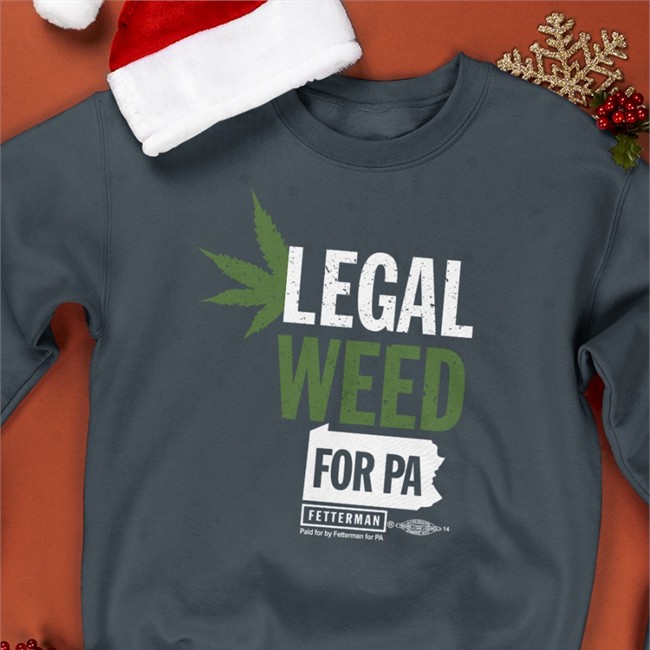 Legal Weed For Pa T Shirt Black John Fetterman Merch