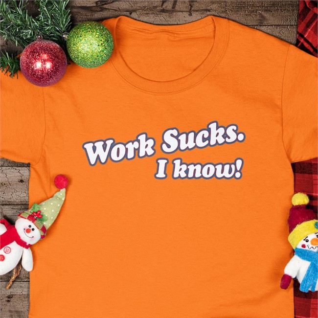 Spittin' Chiclets Merch Work Sucks I Know Crewneck
