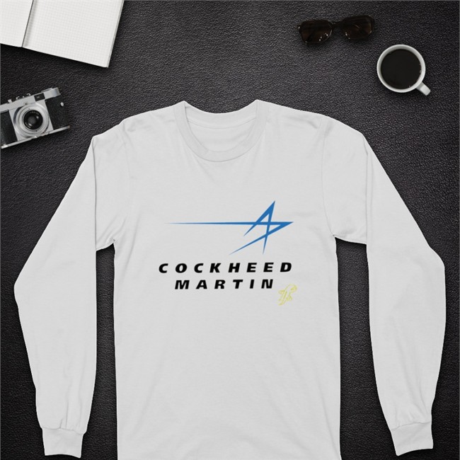 Top Lobsta Store Merch Cockheed Martin Original White Long Sleeve Tee TopLobsta Jeremy Kauffman