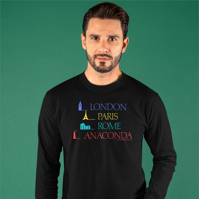 London Paris Rome Anaconda Tee Shirt Sierra Gideon