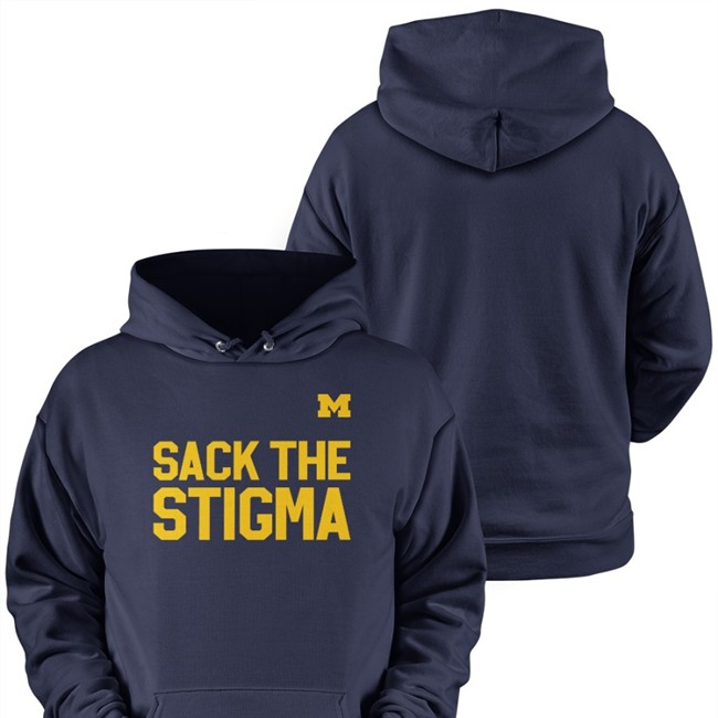 Michigan Football Sack The Stigma Tee Umichfootball