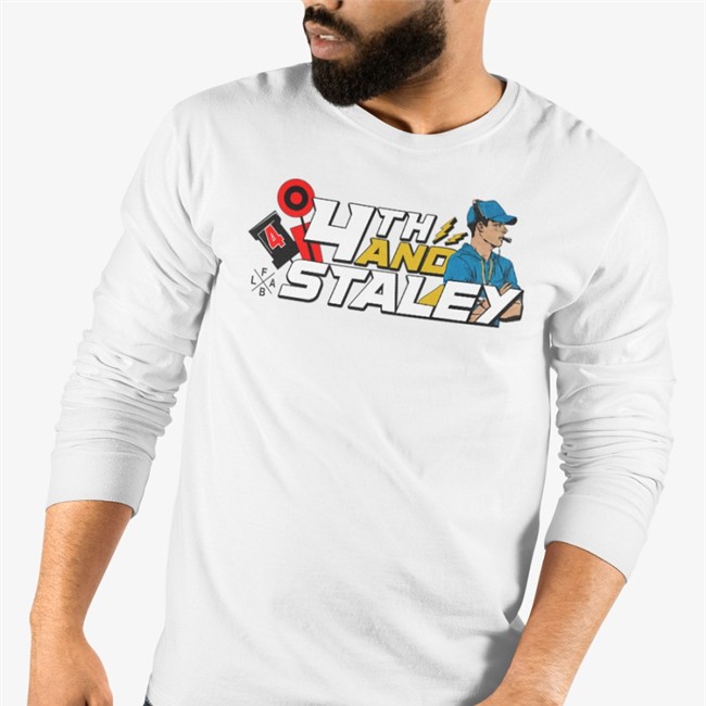 Lafb Network Merch 4Th And Staley Jersey Long Sleeve T Shirt Jen Mills