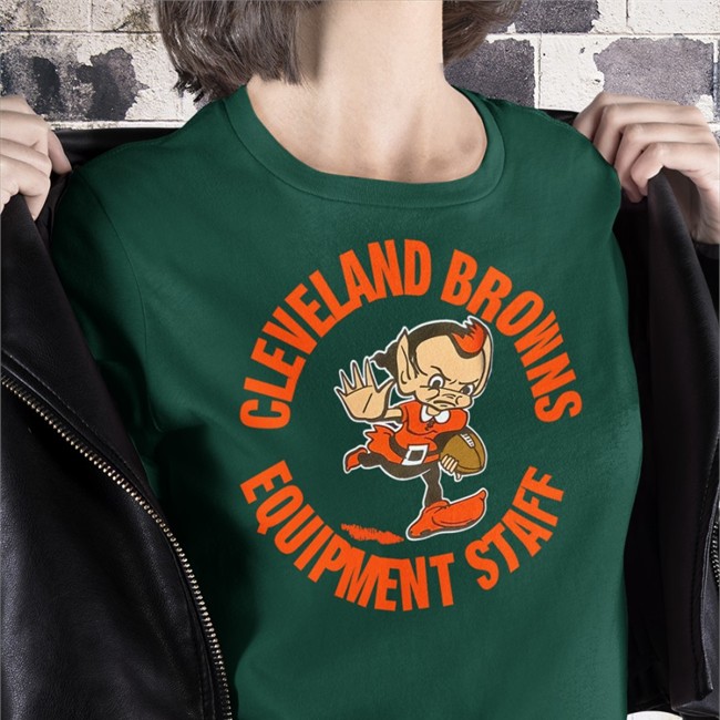 Cleveland Browns Equipment Staff Crewneck Sweatshirt