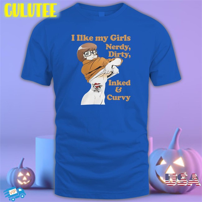 Shirtsthtgohard I Like My Girls Nerdy Dirty Inked And Curvy Baseball Sleeve Tee Shirts That Go Hard