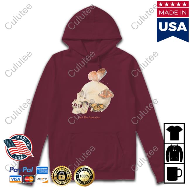 Qtcinderella Merch Fuck The Patriarchy Skull Hooded Sweatshirt Qtcinderella