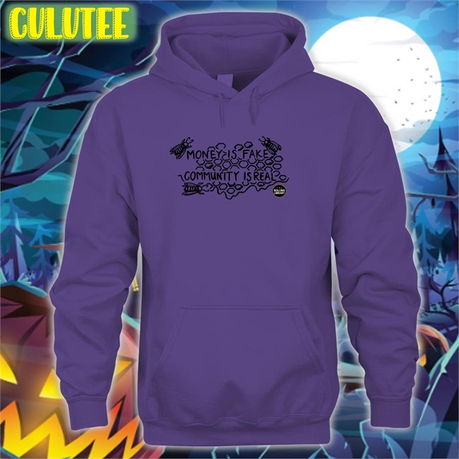 Pilotviruet Money Is Fake, Community Is Real Crewneck