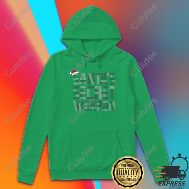 Mr. Build It Merch Santa's Secret Weapon Hooded Sweatshirt