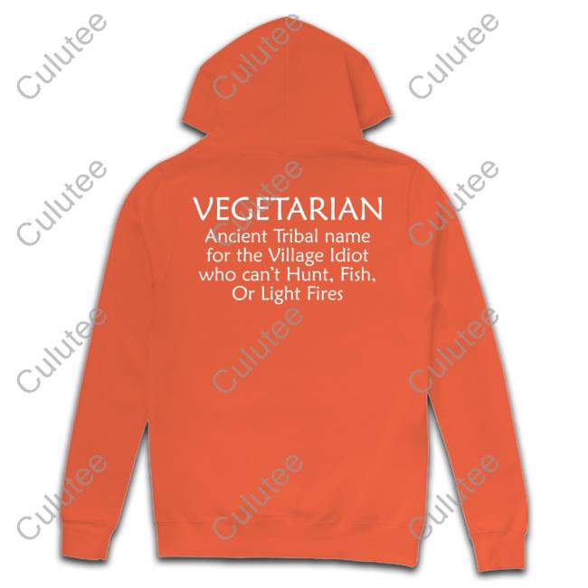 Vegetarian Ancient Tribal Name For The Village Idiot Who Can't Hunt Fish Or Light Fires Tank Top