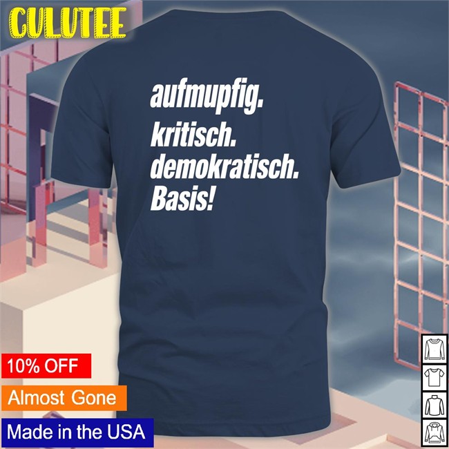 Aufmupfig Kritisch Demokratisch Basis Baseball Sleeve Tee Andreas Spranger