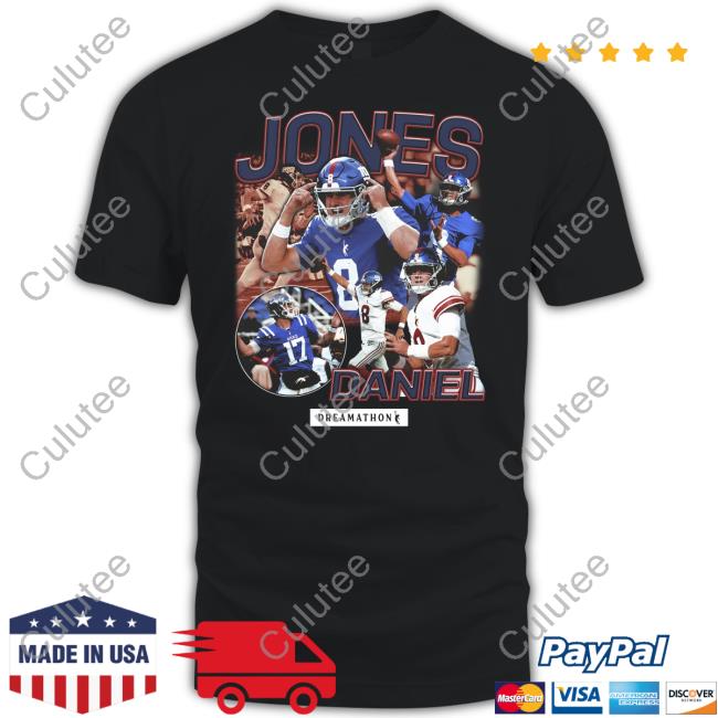 President Of The Dj Fan Club New York Giants Dreamathon Merch Daniel Jones Giants Dreams Shirt
