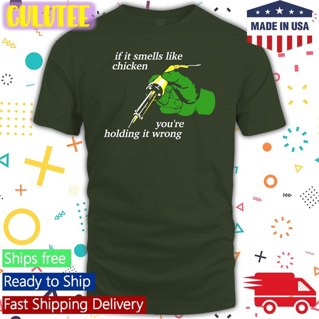 If It Smells Like Chicken You're Holding It Wrong Sweatshirt Thepixelfreak Dr Kit Chapman